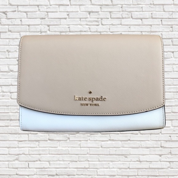 KATE SPADE • Carson Colorblock Saffiano Leather Convertible Crossbody - Picture 4 of 12